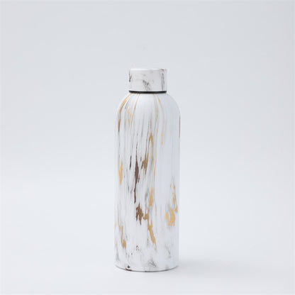 304 Stainless Steel Rubber Paint Small Mouth Bottle Thermos Cup Solid Color Minimalist