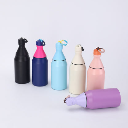 Fashion Small Mouth Bottle Simple Detachable 304 Stainless Steel Insulated Cup Portable with Strap