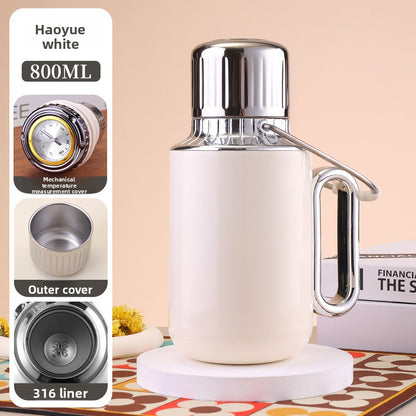 Large Capacity Insulated Tea Pot with Handle Portable Thermal Kettle