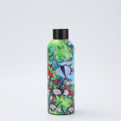 304 Stainless Steel Rubber Paint Small Mouth Bottle Thermos Cup Solid Color Minimalist