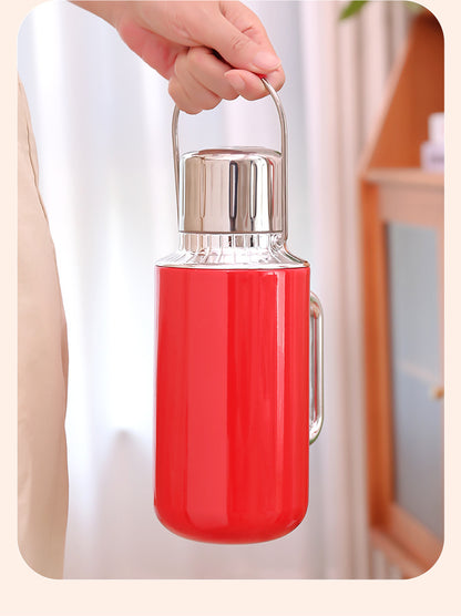 Large Capacity Insulated Tea Pot with Handle Portable Thermal Kettle