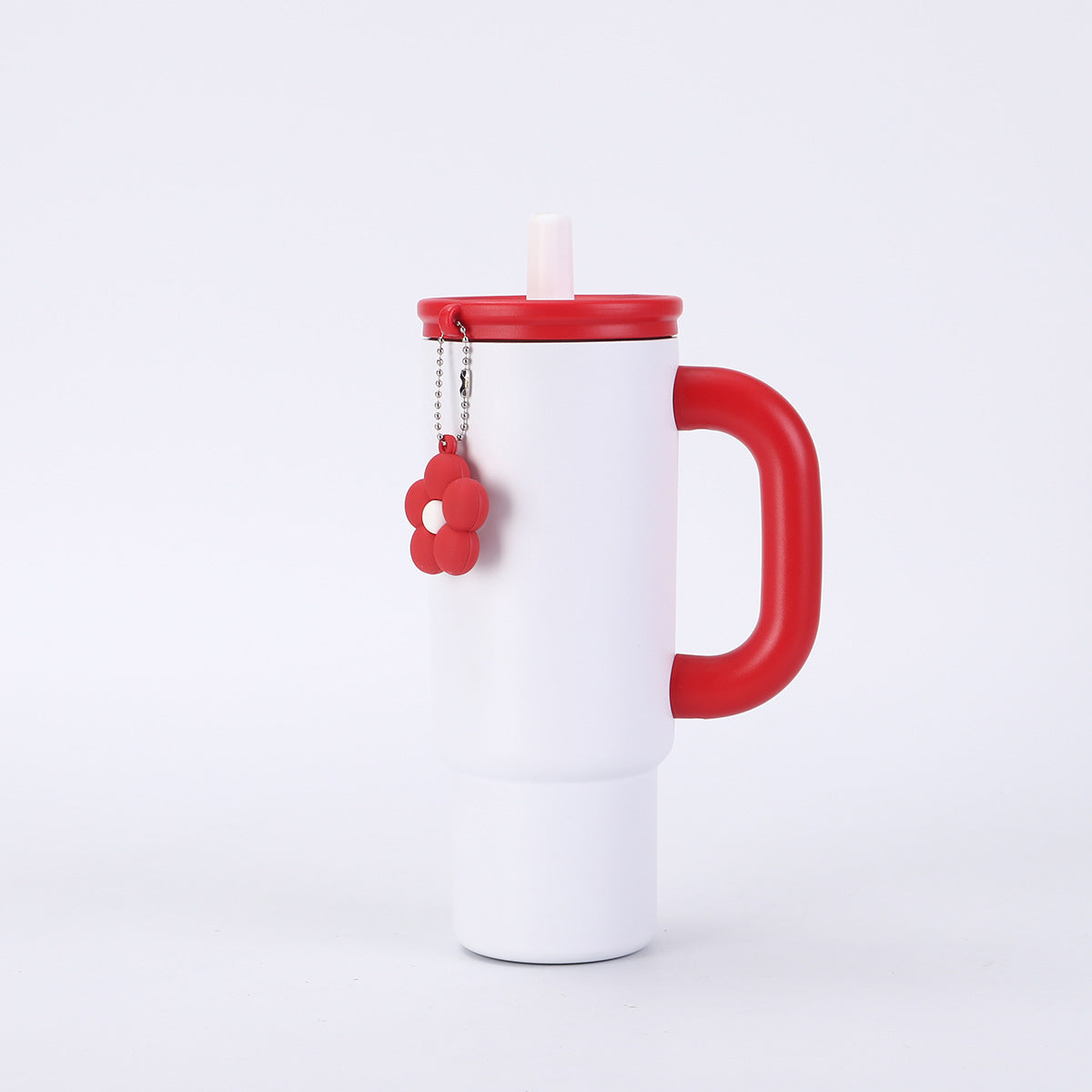 304 Stainless Steel Handle Insulated Cup Portable Car Straw Cup