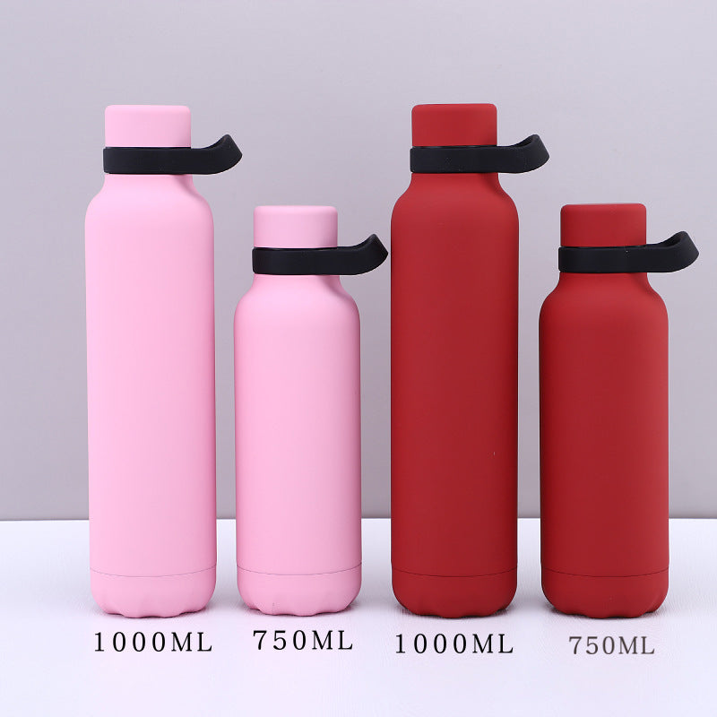 Outdoor Portable 304 Stainless Steel Sports Water Bottle Handheld