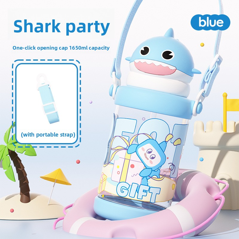 Plastic Cartoon Outdoor Portable Summer Straw Cup