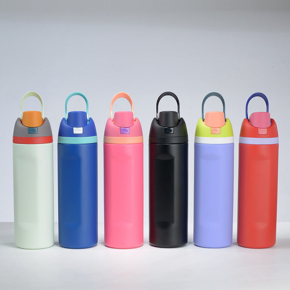 316 Stainless Steel Sports Straw Cup Bounce Handheld Insulated Cup
