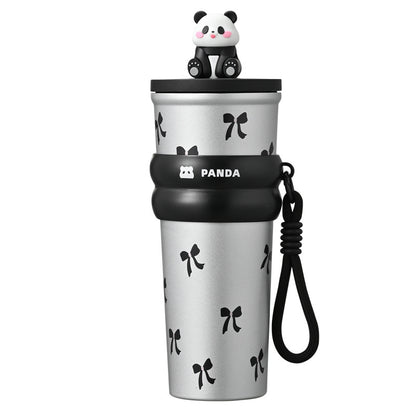 Insulated 316 Stainless Steel Thickened Portable Cup with Strap