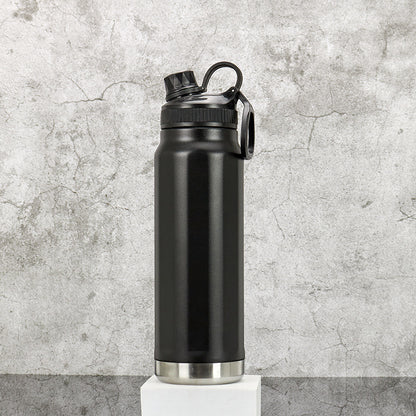 304 Stainless Steel Space Bottle Portable Vacuum Handheld Lid Hiking Bottle Outdoor Cycling Sports Water Bottle