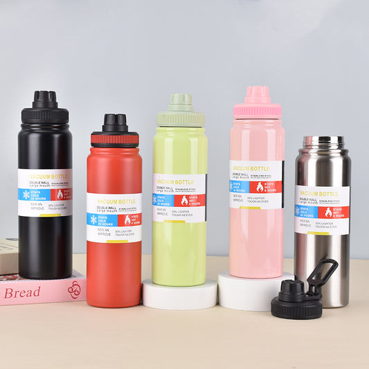 304 Stainless Steel Insulated Cup Large Capacity Sports Water Bottle Outdoor Portable Handheld