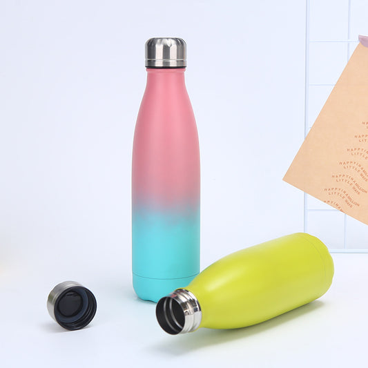 304 Stainless Steel Insulated Cup Gradient Coke Bottle Outdoor Sports Water Bottle