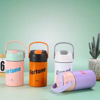 316 Stainless Steel Insulated Cup Outdoor Portable Sports Water Bottle Straw Cup Handheld