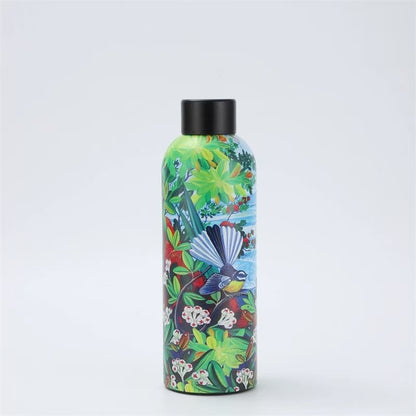 304 Stainless Steel Rubber Paint Small Mouth Bottle Thermos Cup Solid Color Minimalist
