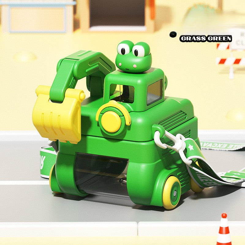 Children's Plastic Cup Small Excavator Student Toy Water Cup