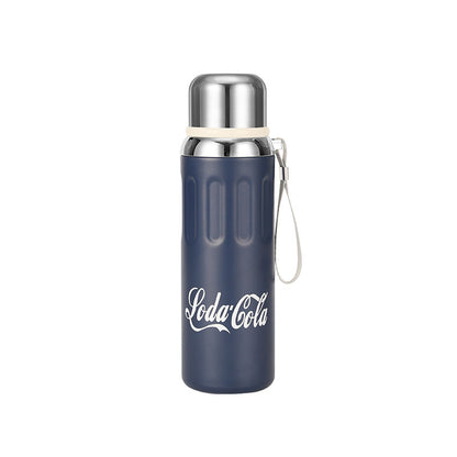 316 Stainless Steel Insulated Cup Outdoor Portable Insulated Bottle with Rope Bouncing Cup