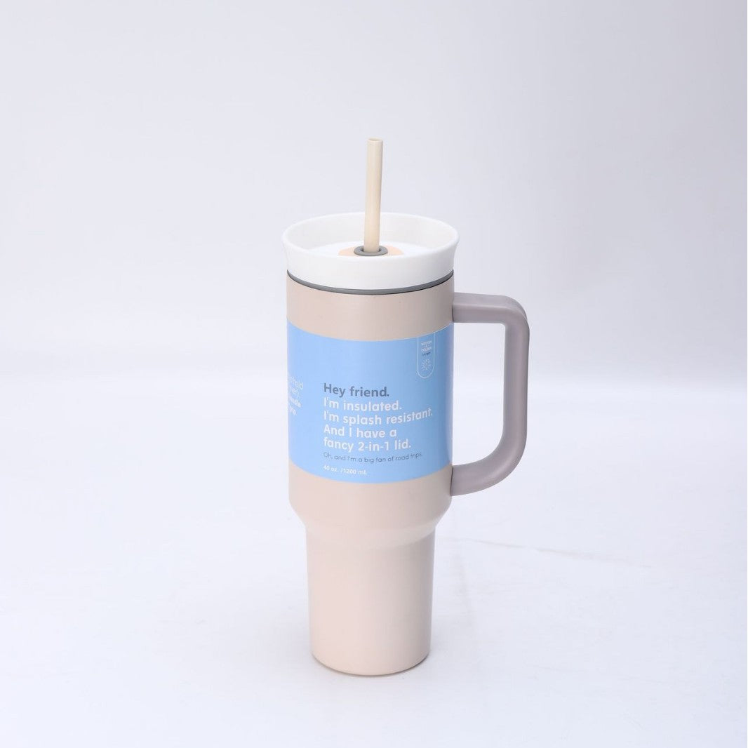 40oz Handle Cup 304 Stainless Steel Suitable for Car Cup Holder