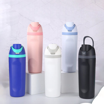 316 Stainless Steel Sports Straw Cup Bounce Handheld Insulated Cup