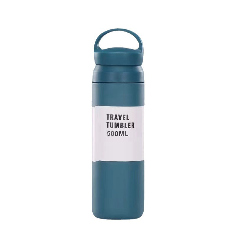 304 Stainless Steel Japanese Style Simple Portable Handheld Lid Insulated Cup Handy Gift