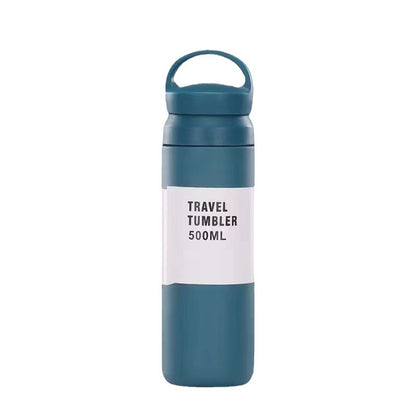304 Stainless Steel Japanese Style Simple Portable Handheld Lid Insulated Cup Handy Gift