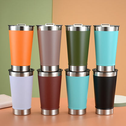 20oz beer mug 304 stainless steel vacuum insulated mug car water mug conical mug