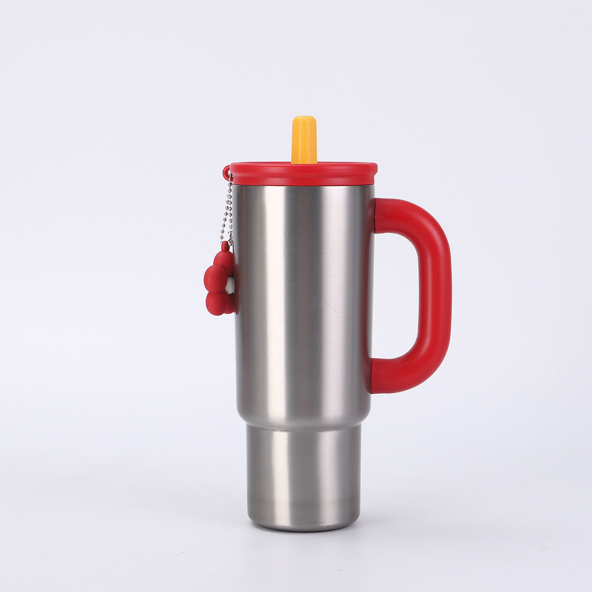 304 Stainless Steel Handle Insulated Cup Portable Car Straw Cup