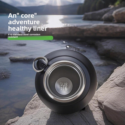 Large Capacity Outdoor Mountaineering Thermal Pot 316 Stainless Steel
