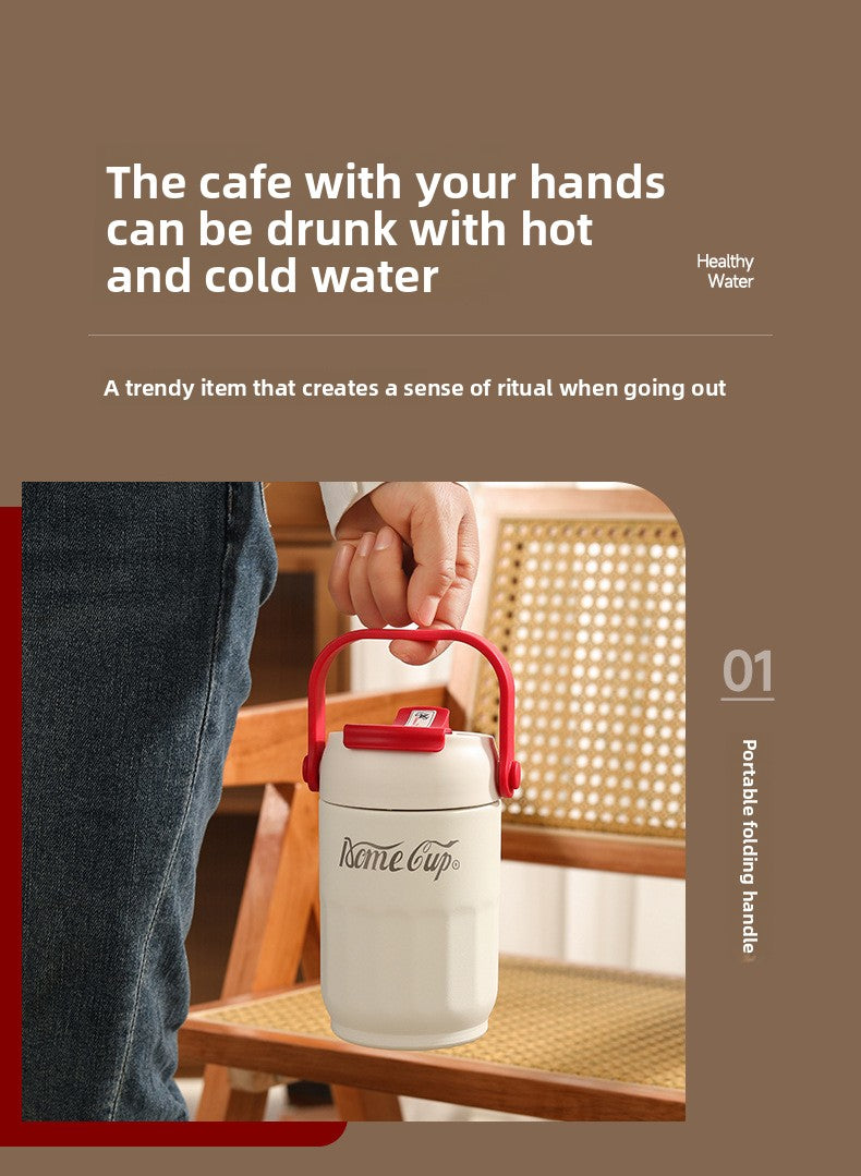 316 Stainless Steel Insulated Cup Portable Folding Handheld Coffee Cup