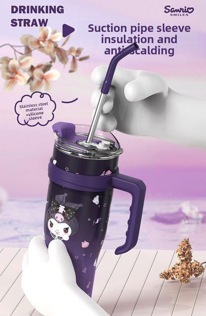 304 Stainless Steel Giant Sanrio Insulated Cup Large Capacity Handle Water Cup