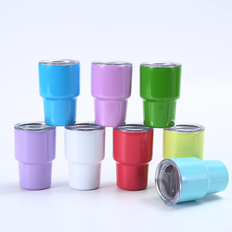 2oz Mini Compact Portable Straw Insulated Cold and Hot Cup