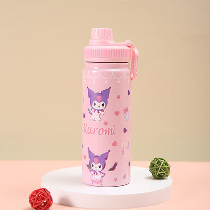 Cartoon Winnie the Pooh Strawberry Bear Stainless Steel Thermos Cup Large Capacity Sports Water Cup