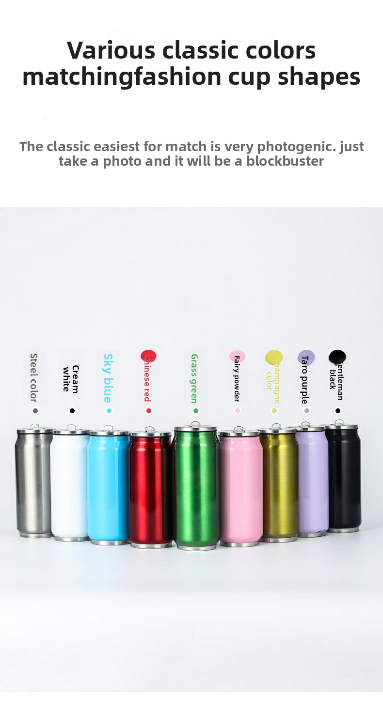 Can Vacuum Insulated Cup Simple Coke Straw Cup