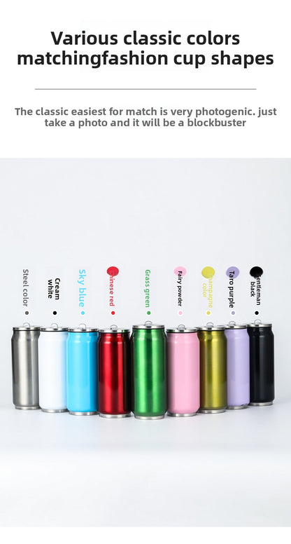 Can Vacuum Insulated Cup Simple Coke Straw Cup