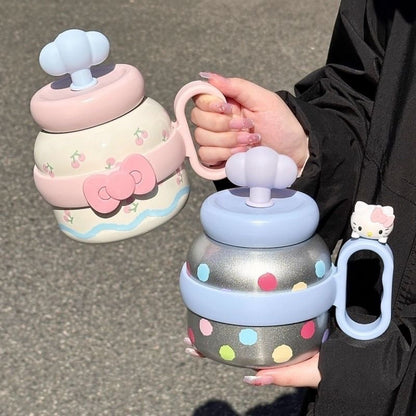 Kitty Large Capacity Plastic Straw Cup