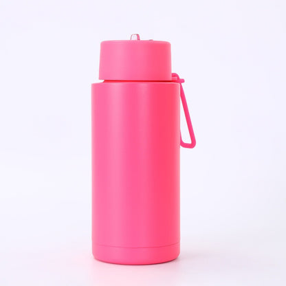 Simple Compact Handheld 304 Stainless Steel Insulated Cup Outdoor Portable Straw Cup