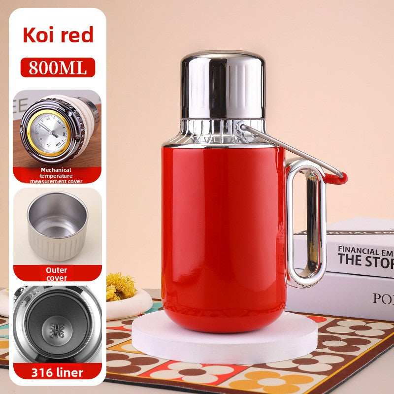 Large Capacity Insulated Tea Pot with Handle Portable Thermal Kettle
