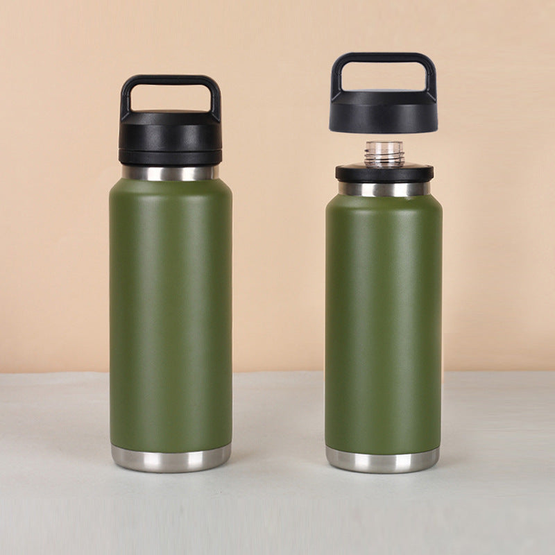 304 Stainless Steel Double Wall Thermal Cup Portable Sports Kettle
