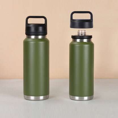 304 Stainless Steel Double Wall Thermal Cup Portable Sports Kettle