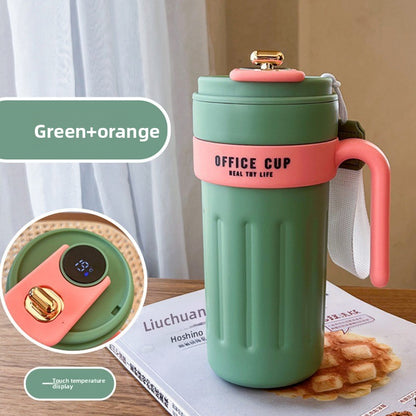 Smart Temperature Display Handle Coffee Cup 316 Insulated Cup Portable Travel Car Cup