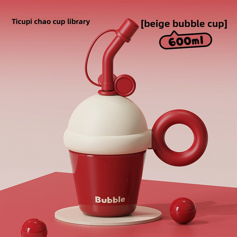 Insulated Cute Portable 316 Tea Brewing Straw Cup