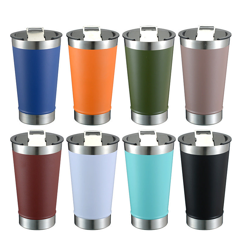 20oz beer mug 304 stainless steel vacuum insulated mug car water mug conical mug