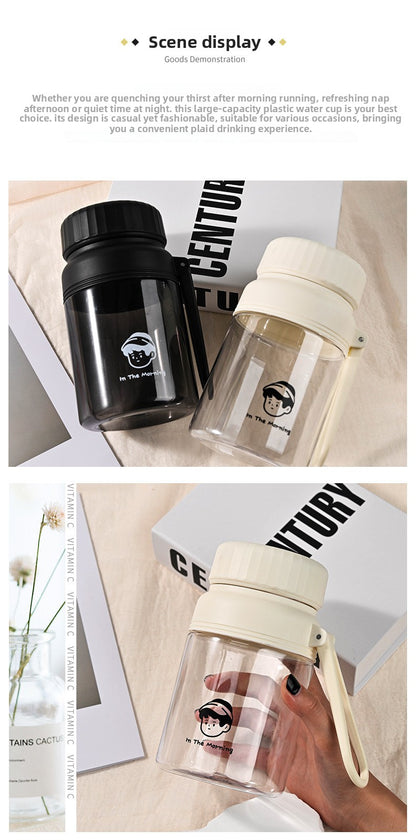 Large Capacity Plastic Cup Portable Tea Brewing Cup with Handle