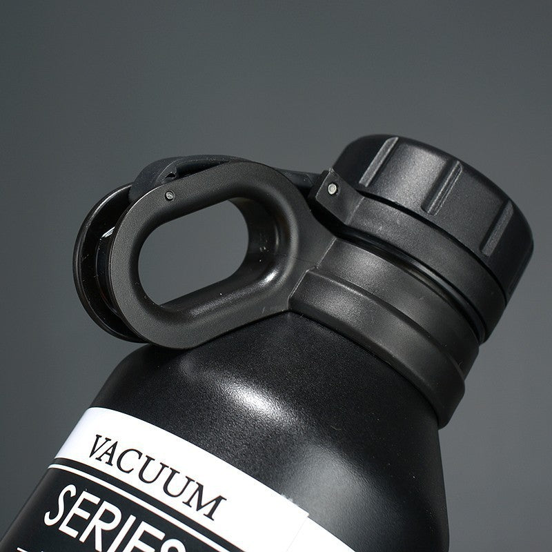 304 Large Capacity Stainless Steel American Style Hiking Sports Insulated Water Bottle Outdoor Travel Convenient