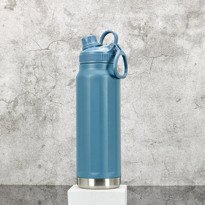 304 Stainless Steel Space Bottle Portable Vacuum Handheld Lid Hiking Bottle Outdoor Cycling Sports Water Bottle