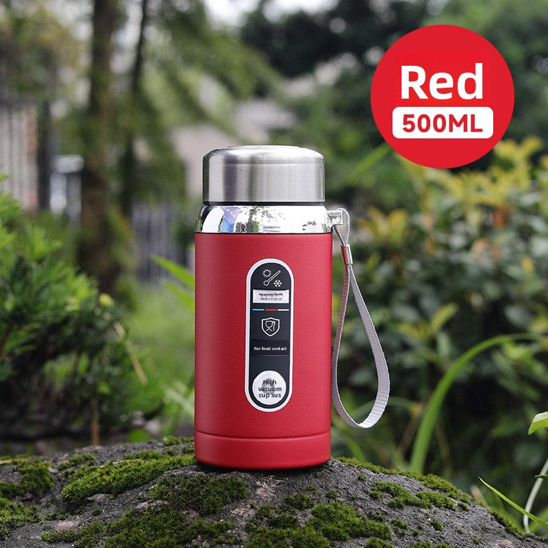 316 Stainless Steel Tea Water Separation Insulation Outdoor Portable Sports Water Bottle