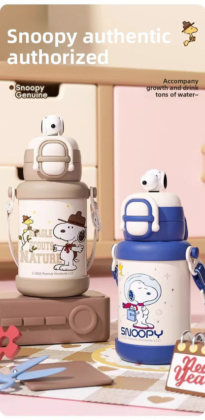 Snoopy Double Drink 316 Insulated Straw Cup