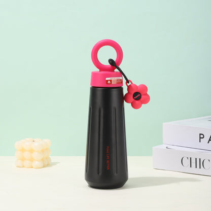 316 Stainless Steel Insulated Cup Creative Petal Portable Sports Handle Cup