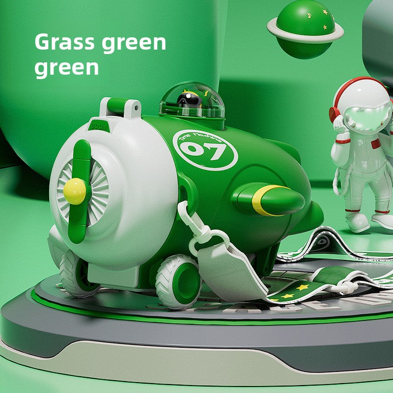 Airplane Plastic Cup Portable Fall-Resistant Cute Straw Cup