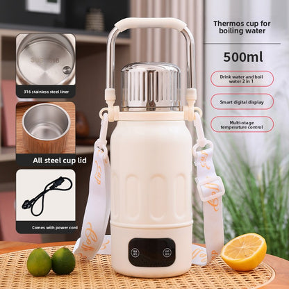 Intelligent Heating Temperature Control Boiling Water 316 Stainless Steel Thermos Cup