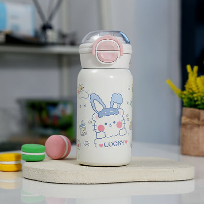 Mini Pocket Straw Insulated Cup with Pop-up Lid for Children