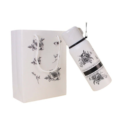 Chinese Style Gift Box Gardenia Flower Thermos Cup 316 Stainless Steel