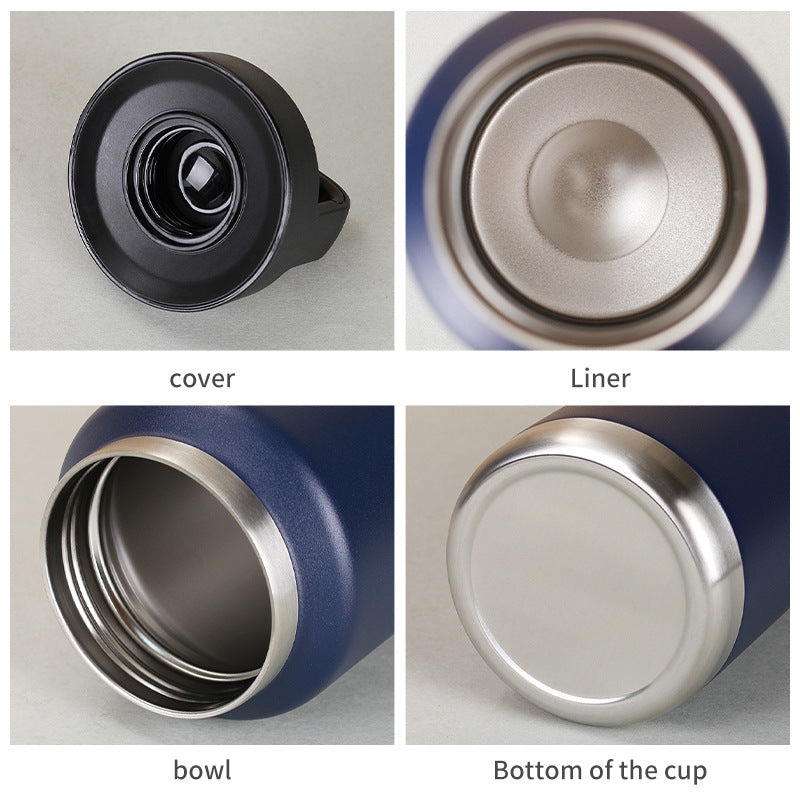 304 Stainless Steel Double Wall Thermal Cup Portable Sports Kettle