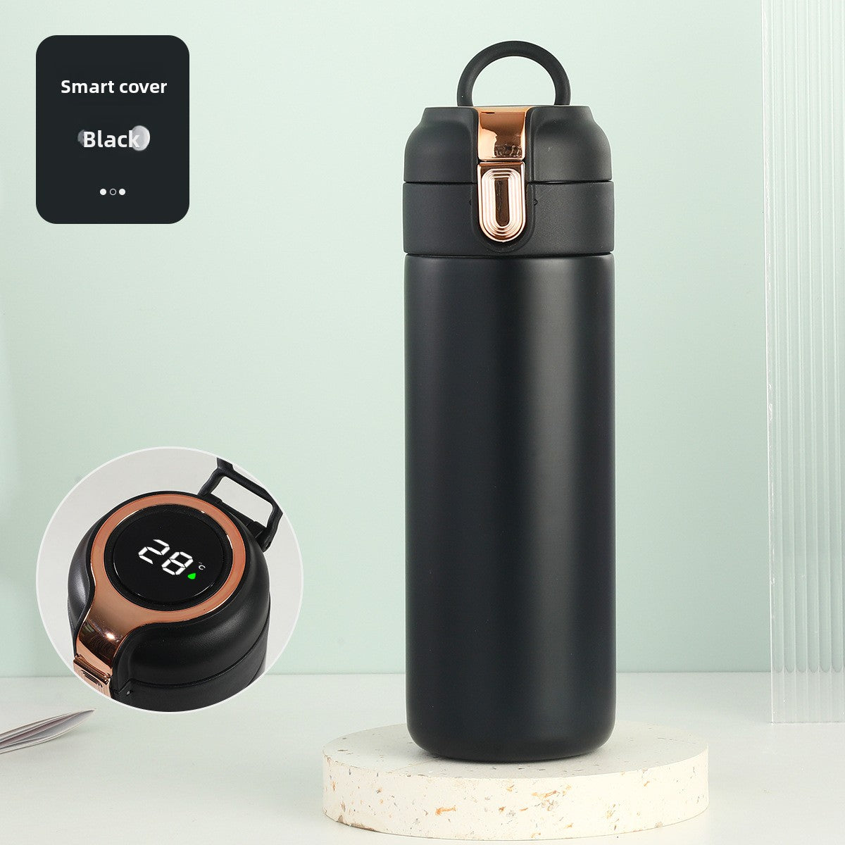 Temperature Display Stainless Steel Double Wall Insulated Cup Engraved Water Cup